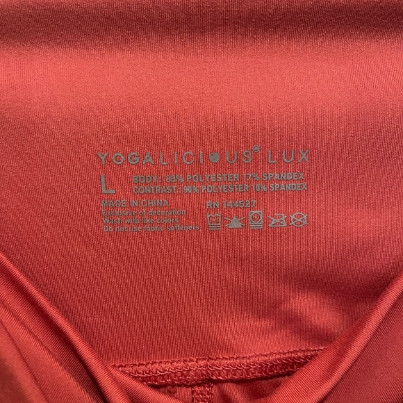 Yogalicious Lux Coral Leggings - Picture 2 of 6